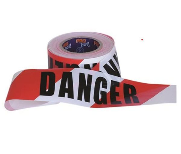 Picture of PRO BARRICADE TAPE - 100M X 75MM DANGER PRINT